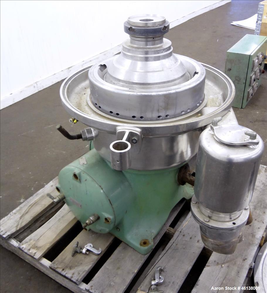 Used Westfalia SAMR-5036 Desludger Disc Centrifuge