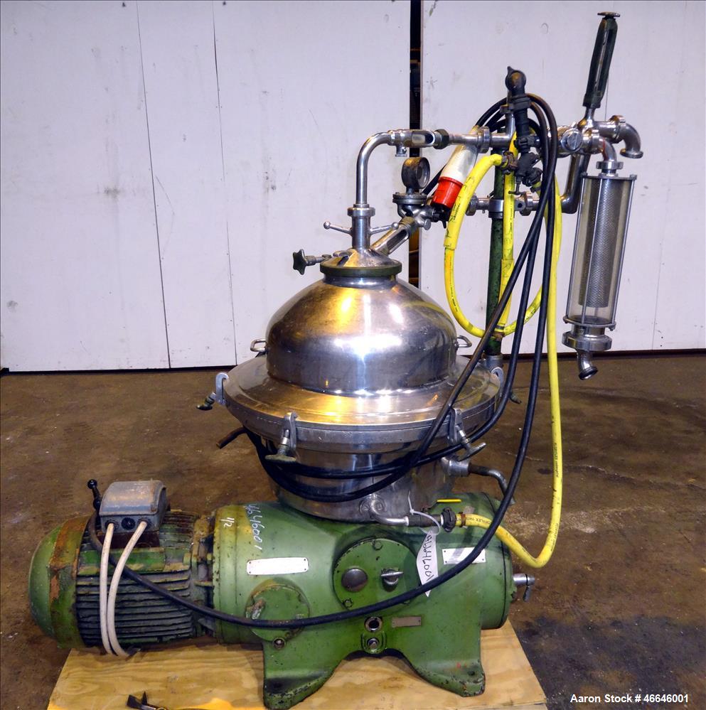 Used Westfalia SAMR-5036  Desludger Disc Centrifuge
