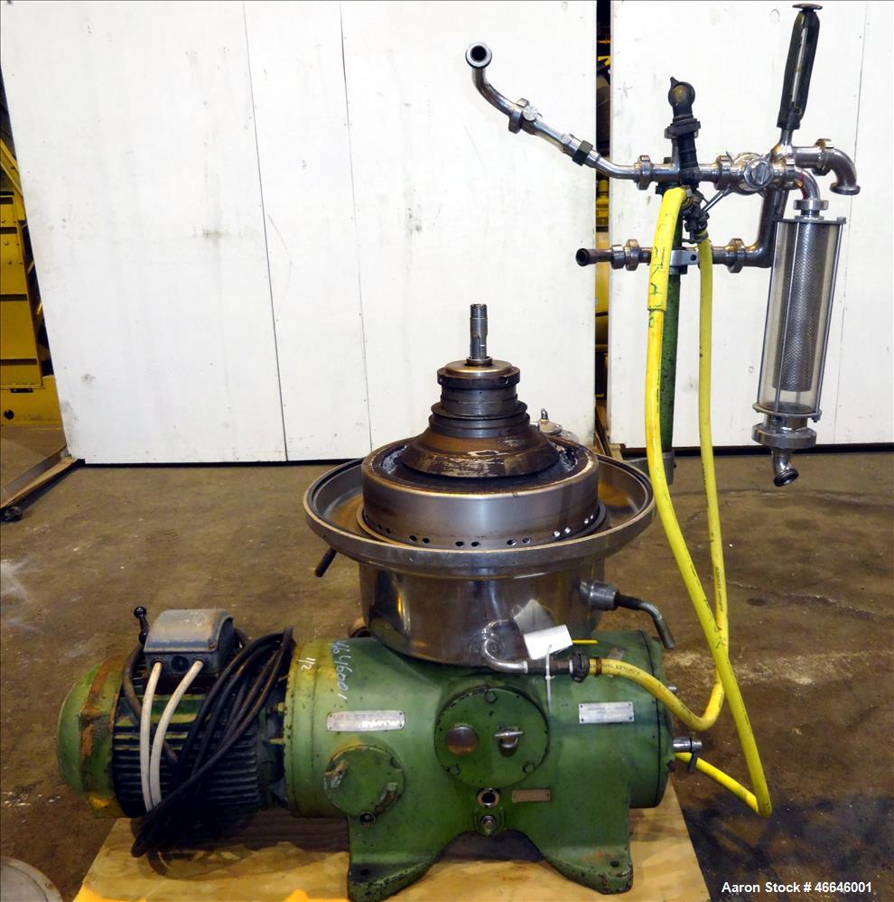 Used Westfalia SAMR-5036  Desludger Disc Centrifuge