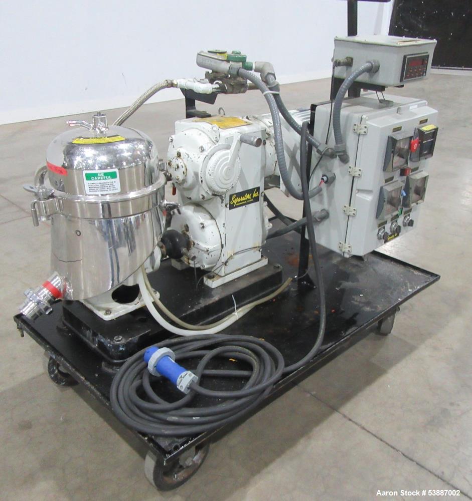 Used Westfalia SAOH 205 Disc Separator Centrifuge – 10,000 RPM, 100 GPH