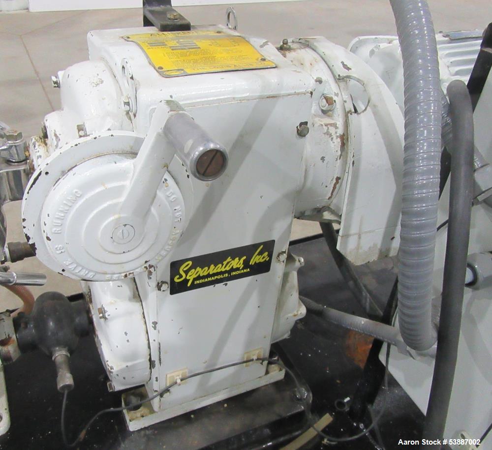 Used Westfalia SAOH 205 Disc Separator Centrifuge – 10,000 RPM, 100 GPH