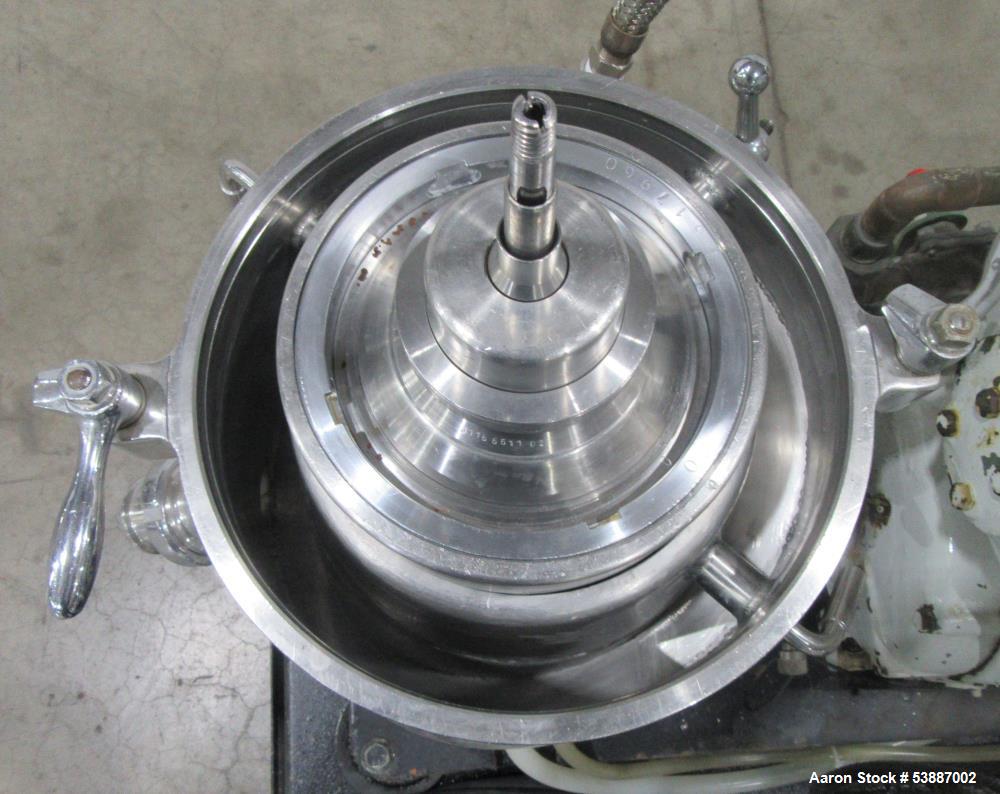 Used Westfalia SAOH 205 Disc Separator Centrifuge – 10,000 RPM, 100 GPH