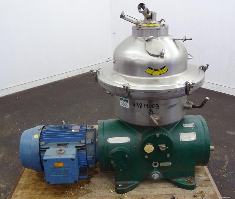 Used Stainless Steel Westfalia Desludger Disc Centrifuge, SAOH-5036   