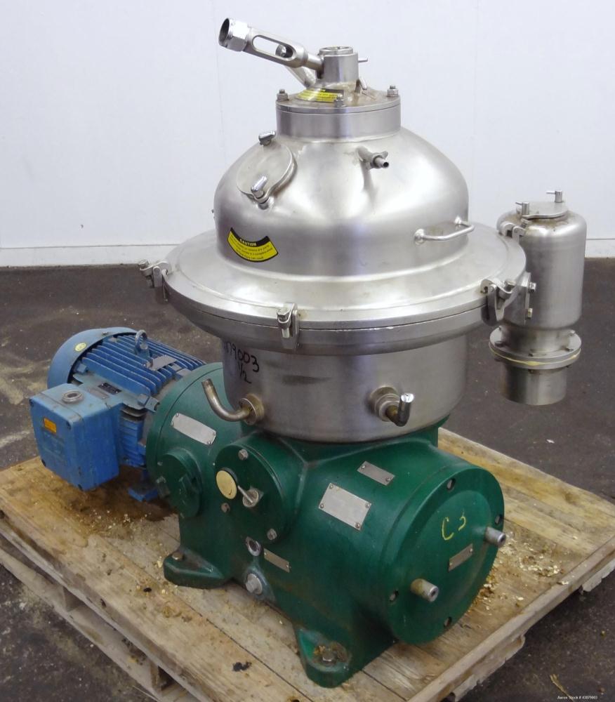 Used Stainless Steel Westfalia Desludger Disc Centrifuge, SAOH-5036   