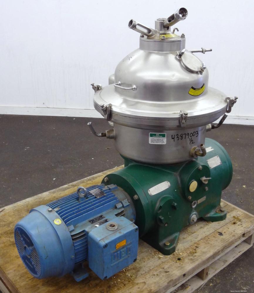 Used Stainless Steel Westfalia Desludger Disc Centrifuge, SAOH-5036   
