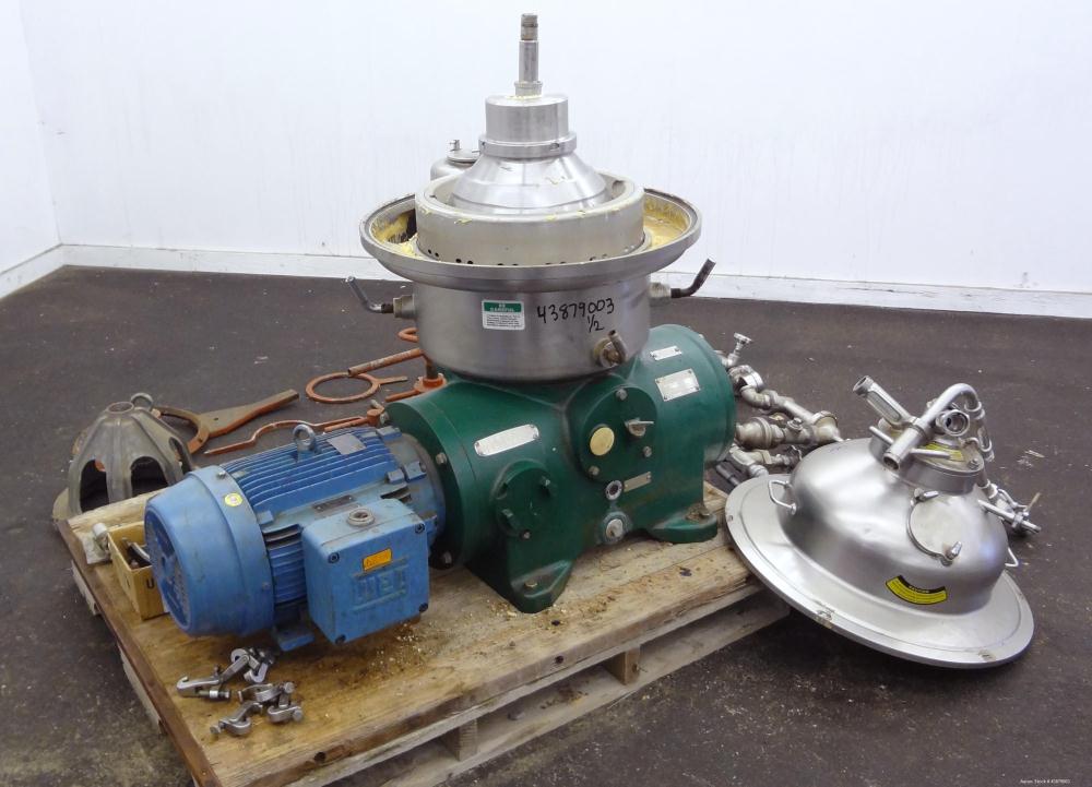 Used Stainless Steel Westfalia Desludger Disc Centrifuge, SAOH-5036   
