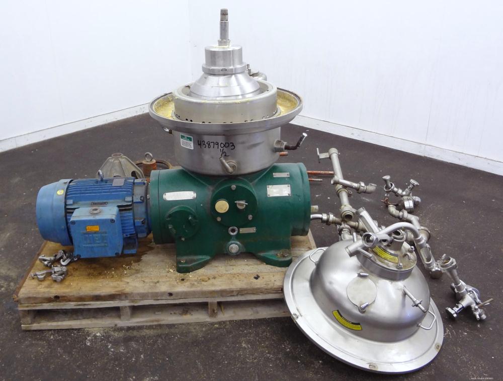 Used Stainless Steel Westfalia Desludger Disc Centrifuge, SAOH-5036   