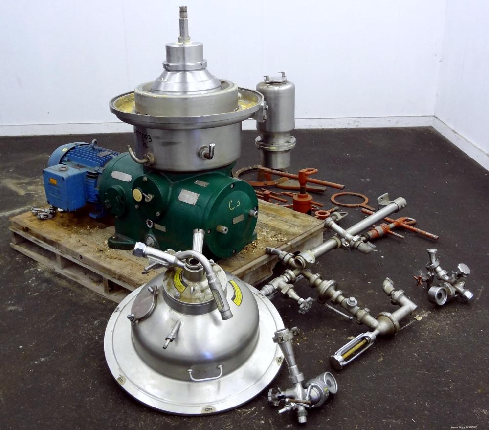 Used Stainless Steel Westfalia Desludger Disc Centrifuge, SAOH-5036   