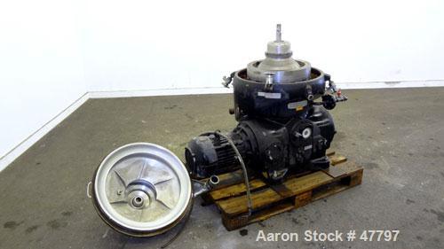 Used Stainless steel Westfalia Disc Centrifuge, SAOOH-4006 