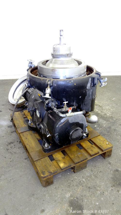 Used Stainless steel Westfalia Disc Centrifuge, SAOOH-4006 