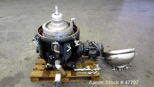 Used Stainless steel Westfalia Disc Centrifuge, SAOOH-4006 