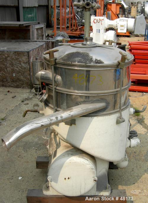 Used Stainless Steel Westfalia Disc Centrifuge, SAOOM-5016