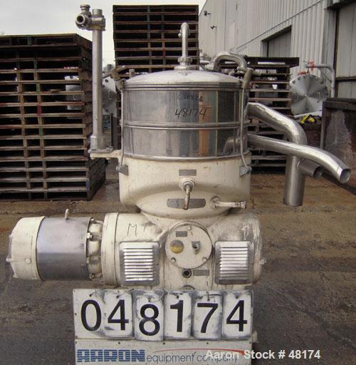 Used Stainless Steel Westfalia Disc Centrifuge, SAOOM-5016