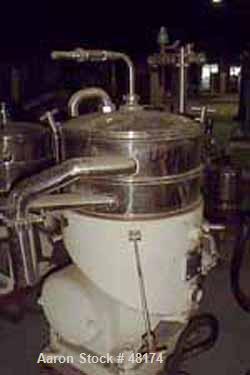 Used Stainless Steel Westfalia Disc Centrifuge, SAOOM-5016