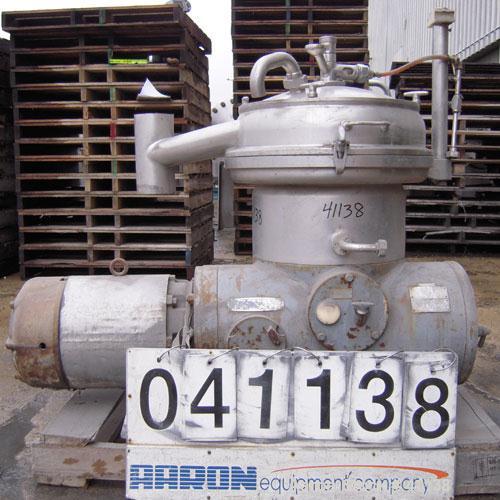 Used Stainless Steel Westfalia Desludger Disc Centrifuge, SAOWH-3036 