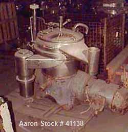 Used Stainless Steel Westfalia Desludger Disc Centrifuge, SAOWH-3036 