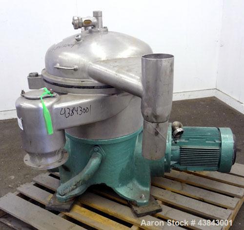 Used Westfalia Desludging Disc Centrifuge, SAOWH-3036