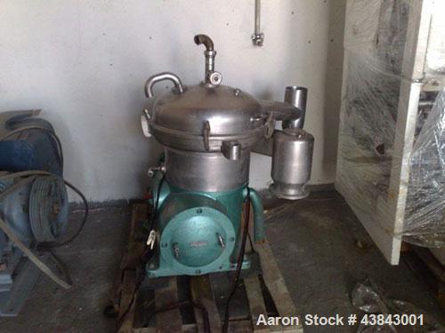 Used Westfalia Desludging Disc Centrifuge, SAOWH-3036