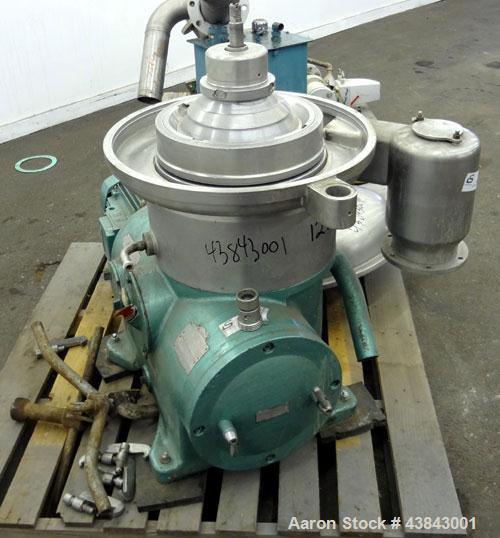 Used Westfalia Desludging Disc Centrifuge, SAOWH-3036