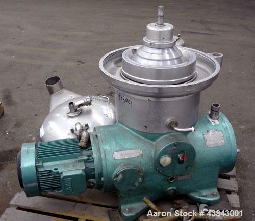 Used Westfalia Desludging Disc Centrifuge, SAOWH-3036