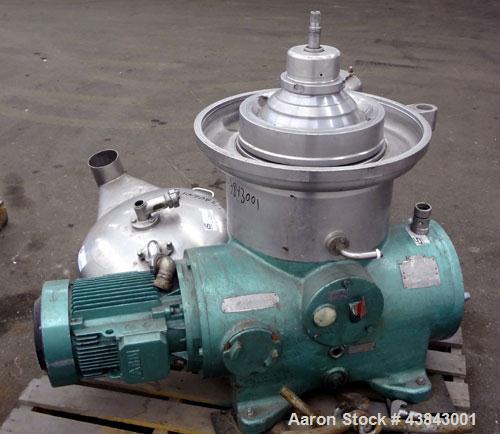 Used- Westfalia Desludging Disc Centrifuge, SAOWH-3036