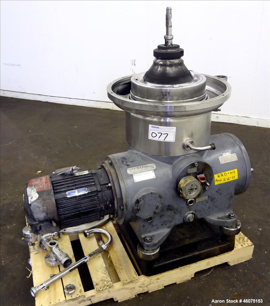Used Westfalia SB-14-06-076 Desludger Disc Centrifuge