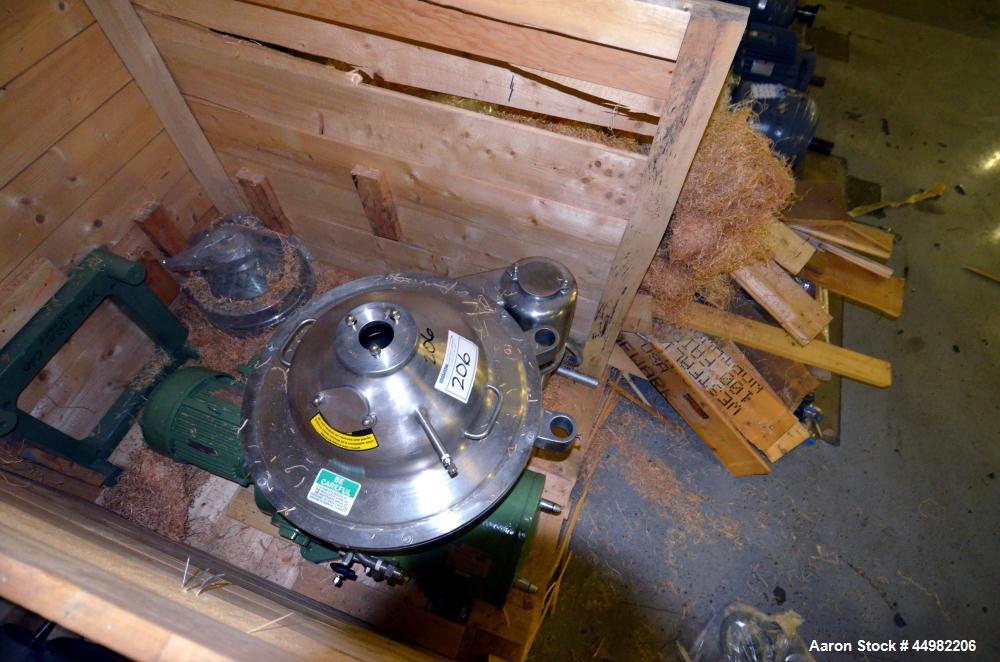 Unused- Stainless Steel Westfalia Desluder Disc Centrifuge, SB-14-06-576