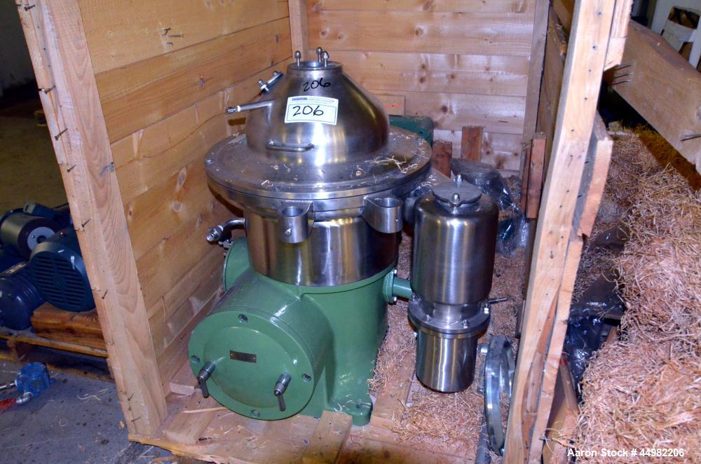 Unused- Stainless Steel Westfalia Desluder Disc Centrifuge, SB-14-06-576