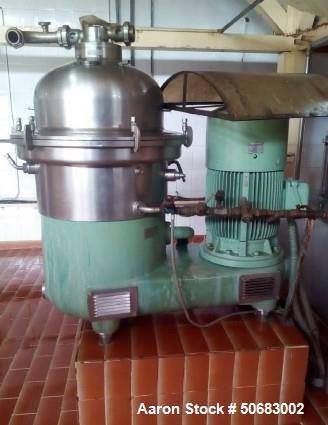 Used Westfalia SB-60-06-777 Desludger Disc Centrifuge