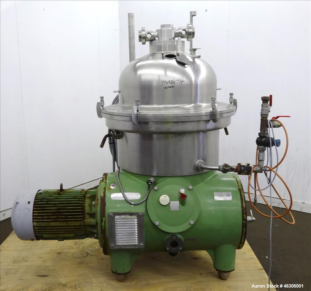 Used Westfalia SB-60-36-076 Desludger Disc Centrifuge