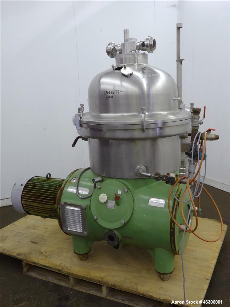 Used Westfalia SB-60-36-076 Desludger Disc Centrifuge
