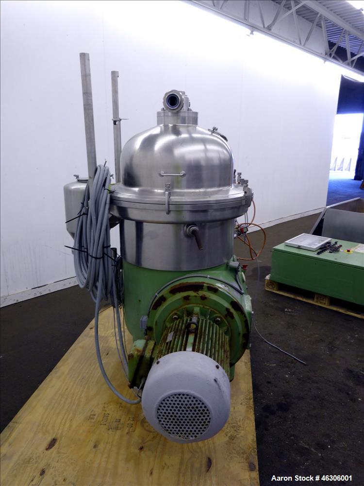 Used Westfalia SB-60-36-076 Desludger Disc Centrifuge