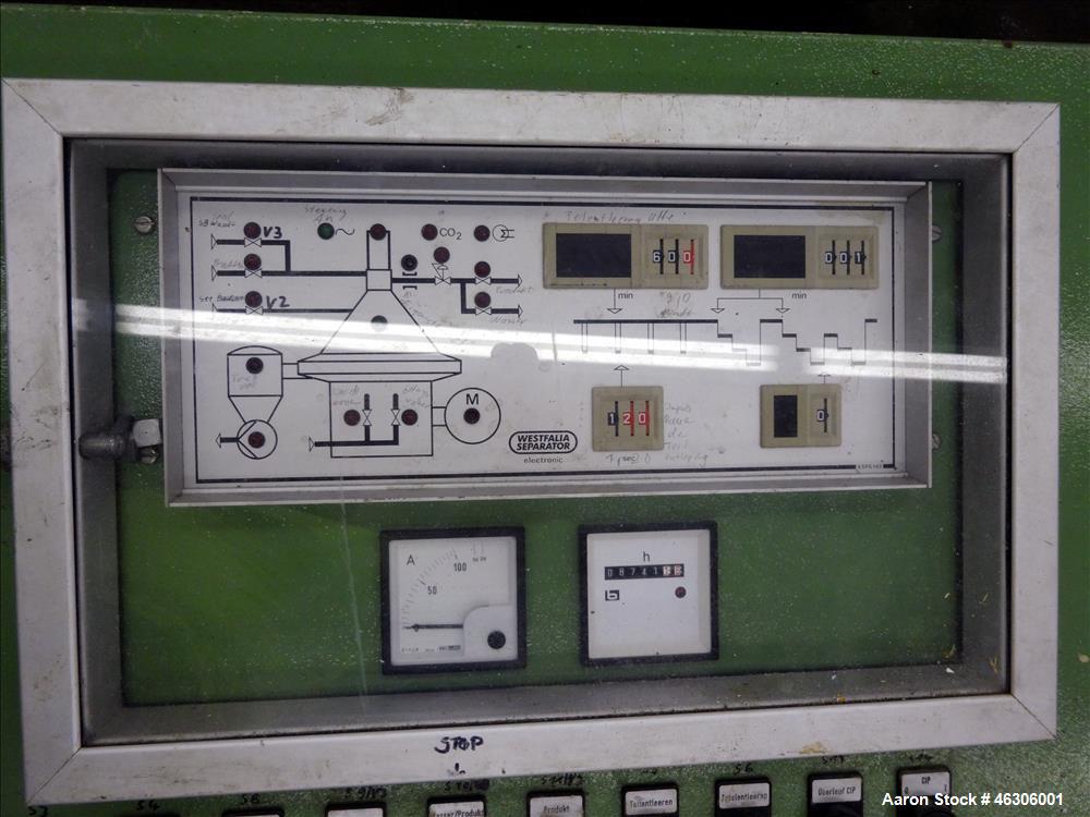 Used Westfalia SB-60-36-076 Desludger Disc Centrifuge