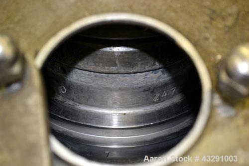 Used Westfalia SB-7-01-576 Desludger Disc Centrifuge, 316 Stainless steel (product contact areas), maximum bowl speed 9160 rpm, separator design (liquid/liquid/solids separation), light & heavy phase...