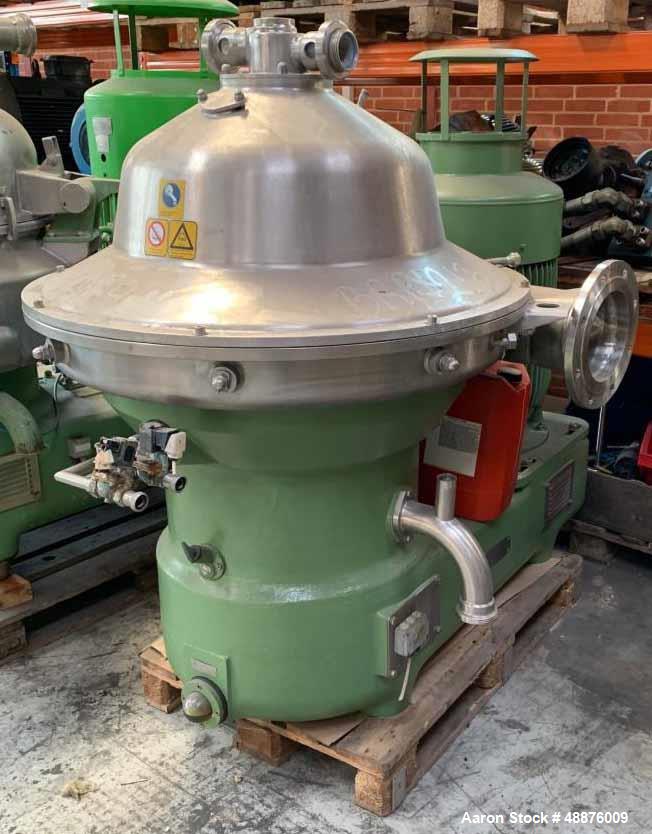 Used Westfalia SB-80-06-177 Desludger Disc Centrifuge.