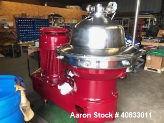 Used Westfalia SB-80-36-177 Desludger Disc Centrifuge