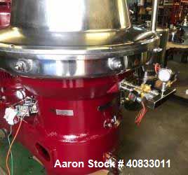 Used Westfalia SB-80-36-177 Desludger Disc Centrifuge