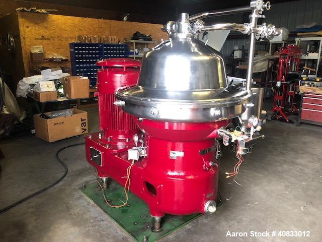 Reconditioned- Westfalia SB-80-36-177 Desludger Disc Centrifuge