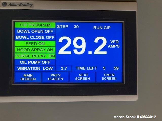 Reconditioned- Westfalia SB-80-36-177 Desludger Disc Centrifuge
