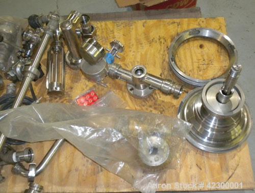 Used Westfalia SB-7-06-076 Desludger Disc Centrifuge, 316 stainless steel construction on product contact areas, clarifier design, centripetal pump liquid discharge, direct drive configuration, appro...