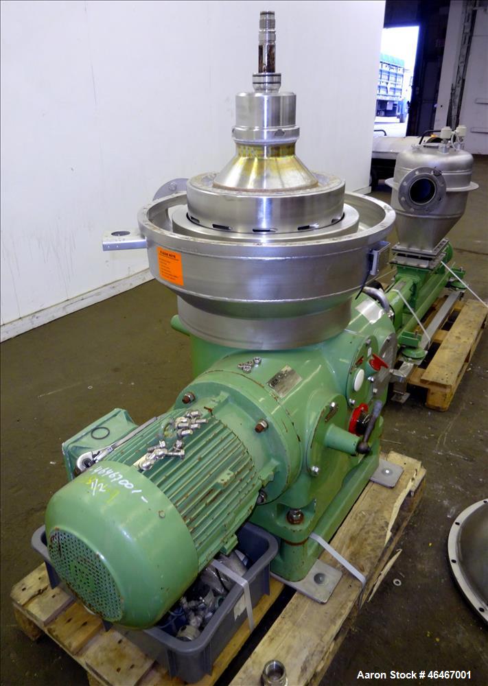 Used Westfalia SC-20-06-076 Desludger Disc Centrifuge