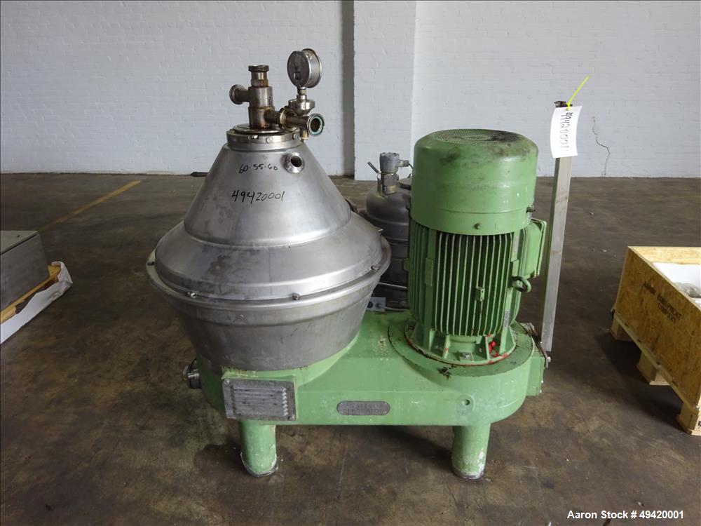 Westfalia SC 35 Hydrostop Separator Disc Centrifuge