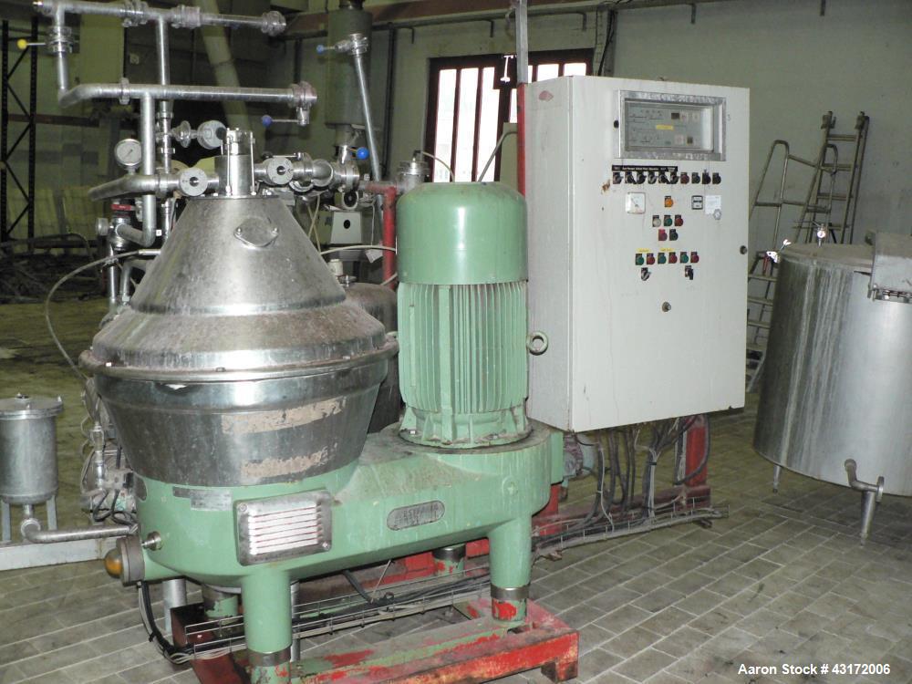 Used Westfalia SC 35-06-177 Desludger Disc Centrifuge