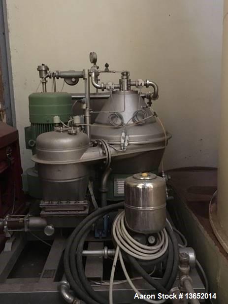 Used- Westfalia SC 35-36-177 Desludger Disc Centrifuge