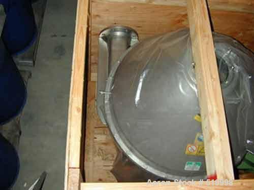 USED: Westfalia SC-70-36-177. Clarifier design. 50 hp (37kw), 460v, 3phase, 60 cycle motor. The unit was purchased new in 1995. Includesbase plate, vibration isolators, Allan Bradley programmable log...
