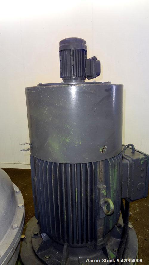 Used GEA Westfalia SC-70-36-777 Desludger Disc Centrifuge. Stainless steel construction (product contact areas), clarifier design (liquid/solids separation), timed solids discharge, centripetal pump ...