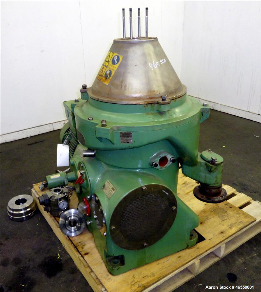 Used Westfalia WSC-25-01-506 Disc Centrifuge