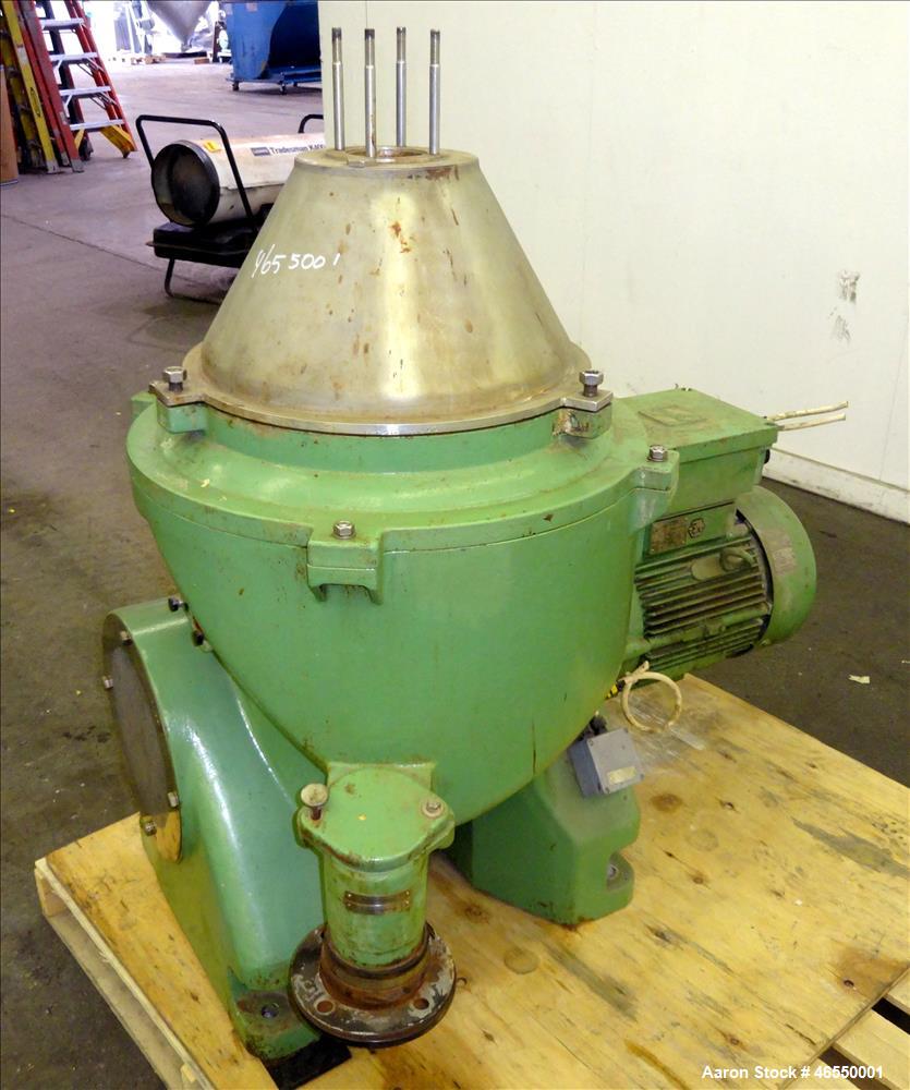 Used Westfalia WSC-25-01-506 Disc Centrifuge