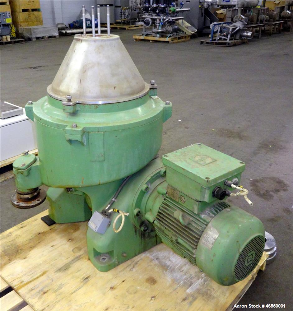 Used Westfalia WSC-25-01-506 Disc Centrifuge