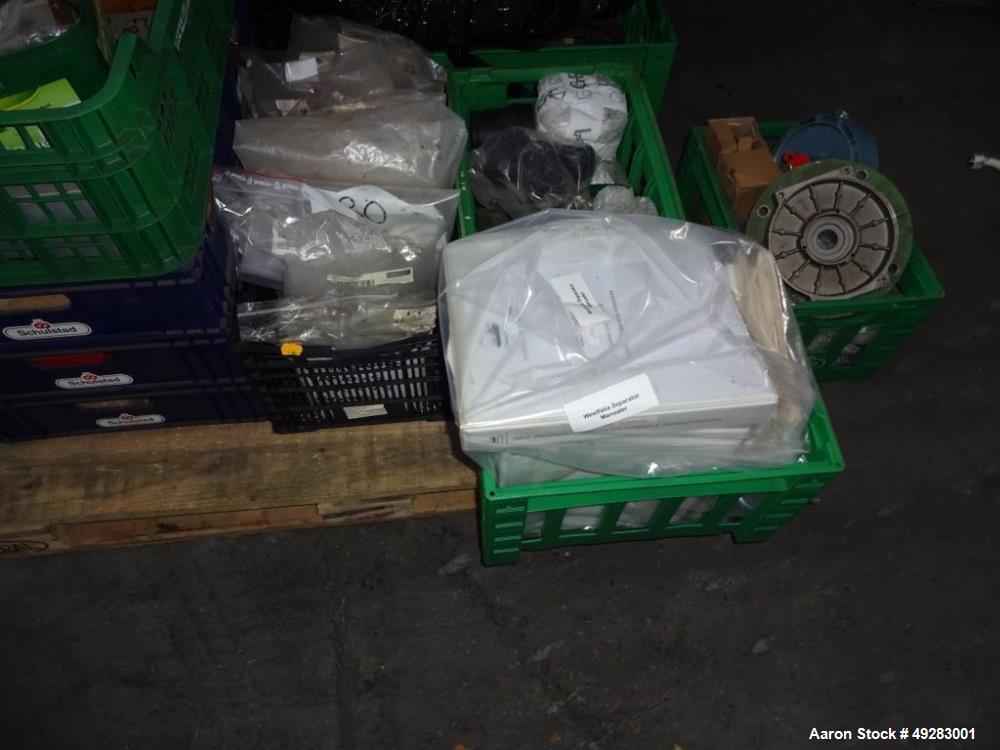 Used GEA-Westfalia OSC-5-02-066/5 Desludger Disc Centrifuge. Stainless steel bowl construction. Max bowl speed 7290 rpm. Separator design (liquid/liquid/solids separation). Light phase centripetal pu...